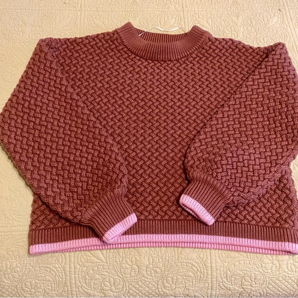 Sancia Sweaters - Sancia Anthropologie Cropped Cotton sweater